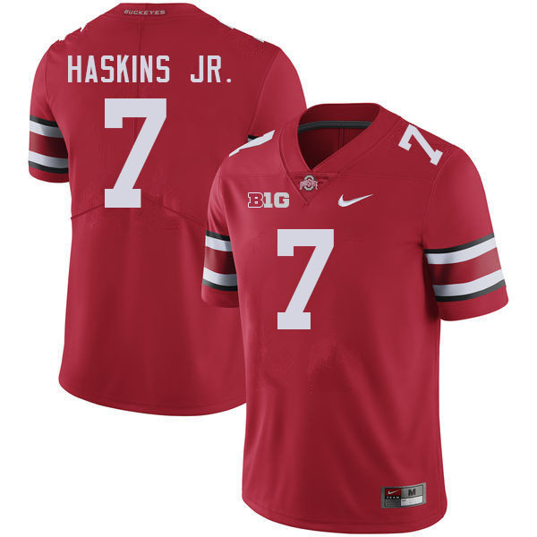 #7 Dwayne Haskins Jr. Ohio State Buckeyes Jerseys Football Stitched-Red
